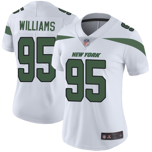 New York Jets Limited White Women Quinnen Williams Road Jersey NFL Football #95 Vapor Untouchable